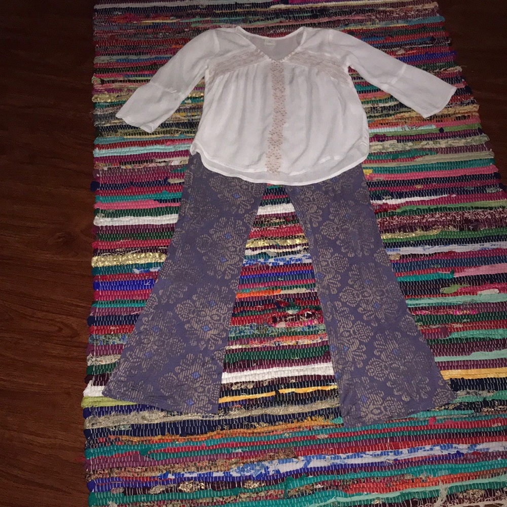 O’Neill girl flowy pants & top set